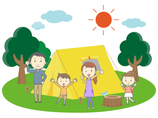 패밀리 캠핑 In A Tent