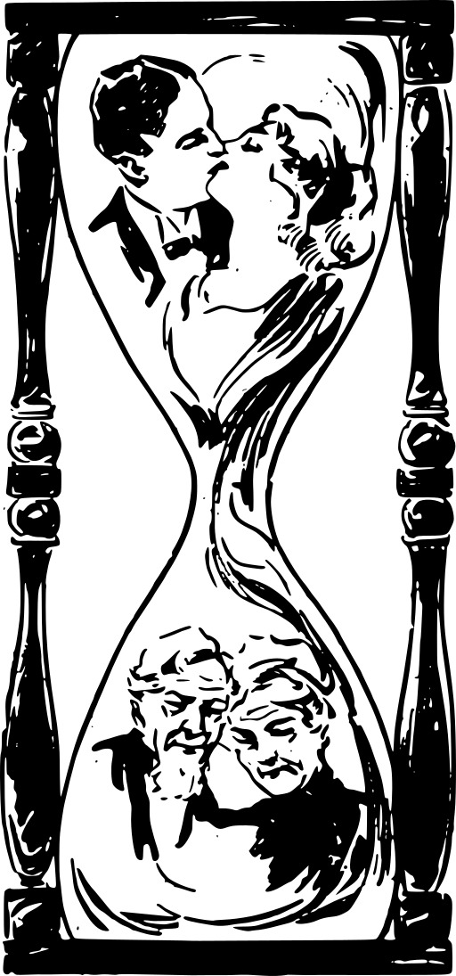 A 사람의 그림 과 A 여성 에 A Hourglass