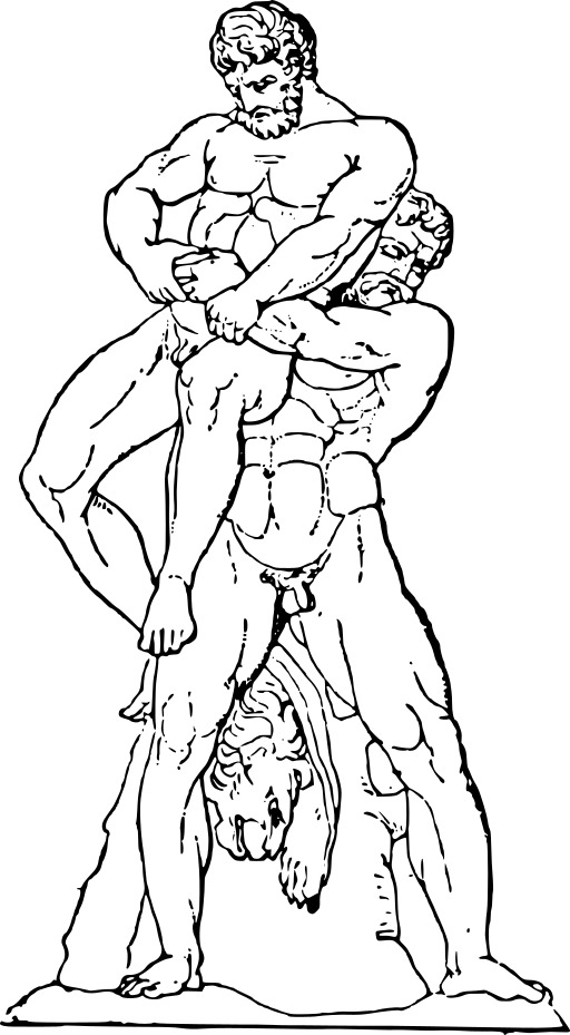 Man Wrestling 와 또 다른 사람 에 The 배경