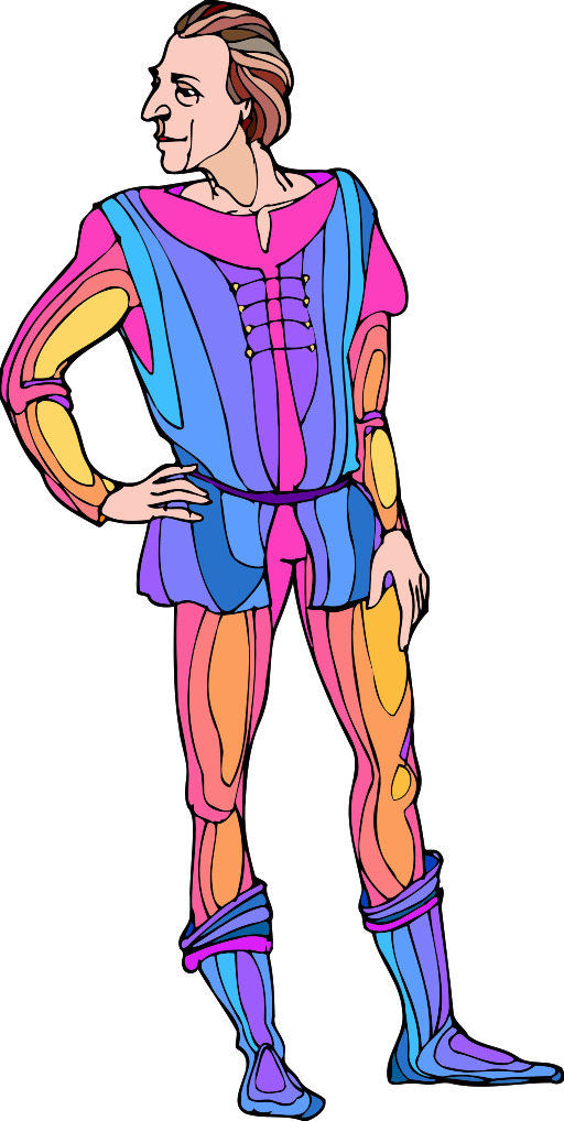 맨 In A Suit And Boots Vector