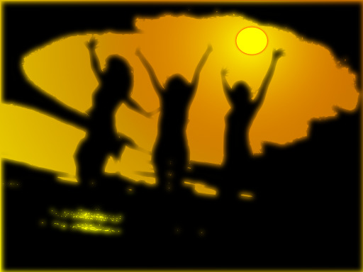 Silhouette Of Two People Holding Hands In Front Of A Sunset에 대해 자세히 알아보기