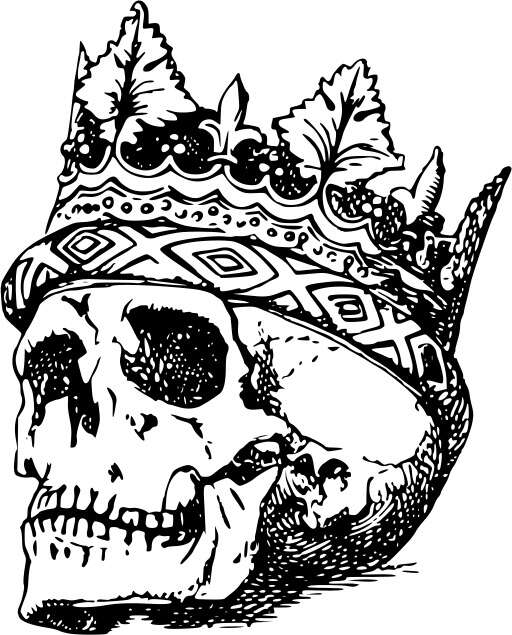 Skull With A Crown On ItS Head