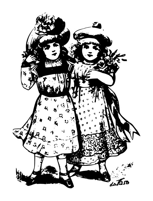 Two Little Girls In Black And White의 비디오