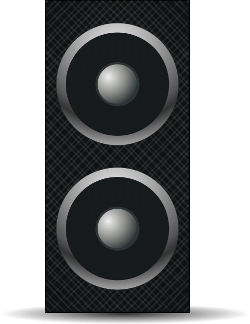 Two Speakers On A White Background 바이저