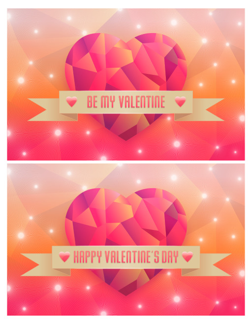 2 Valentine Banners With A Heart And A Ribbon에 대하여