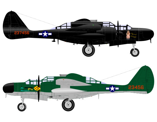 2 Versions Of The P - 47 And P - 47