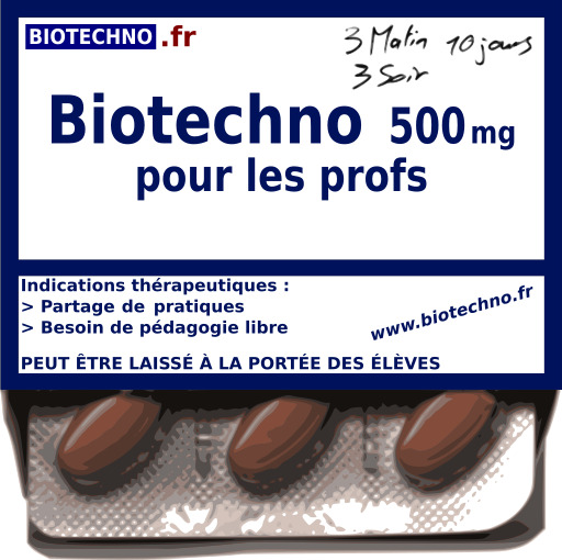 Biotechno 500mg 정제의 포장