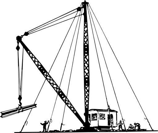 블랙 And White Image Of A Crane