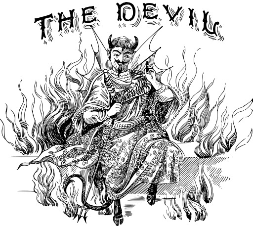 Devil Mens T - 셔츠 로 The Devils Artist Shop