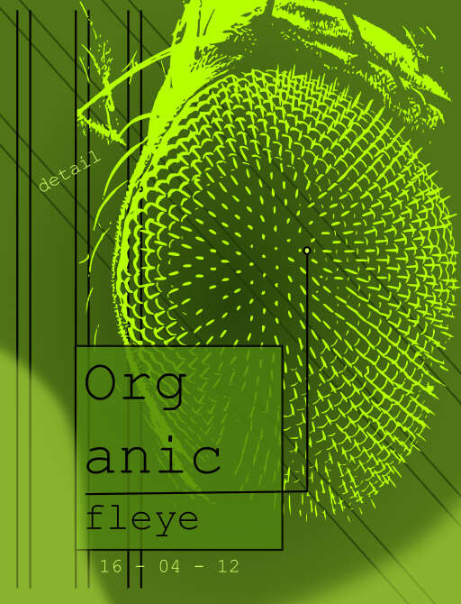 Green Poster With An Image Of A Flower