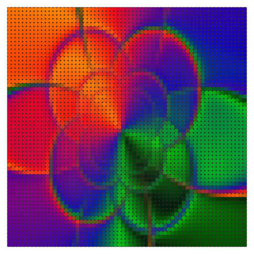 Image Of A Computer Screen With A Colorful Pattern On It