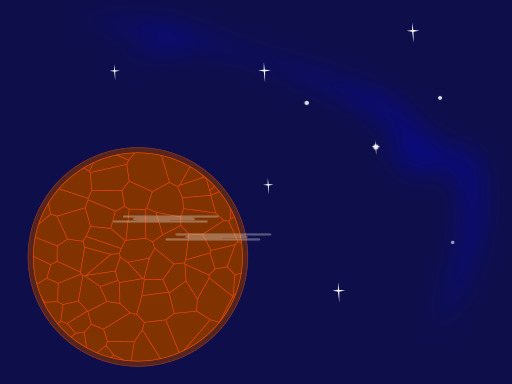 이미지 Of A Planet With Stars In The Background