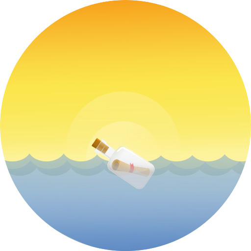The Ocean에서 병 뜨는 메시지
