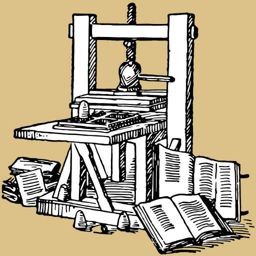Pile Of Books And An Old Typewriter