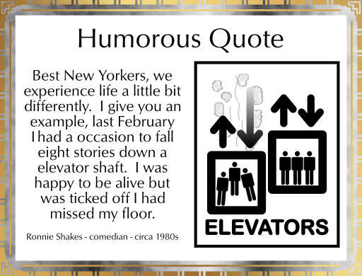 Poster With A Quote That Reads,Humors, Humors, Humor