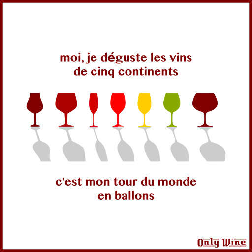 Red And White Poster With Wine Glasses On It