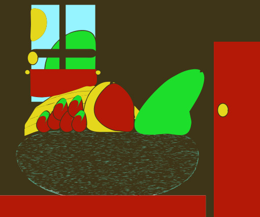 A Bowl Of Fruit On A 테이블