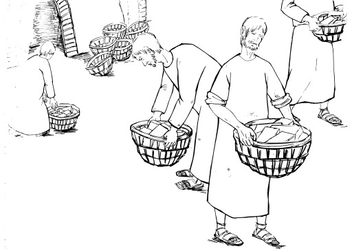 A Group Of People Carrying Baskets에 대하여