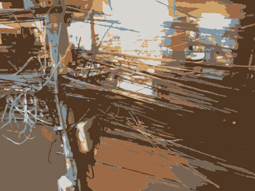 A of a street with a telephone pole