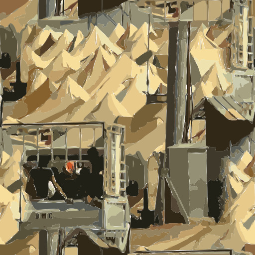 구급차 Painting Of A Pile Of Rubble