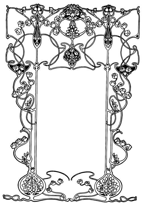 Black And White An Ornate Frame 5