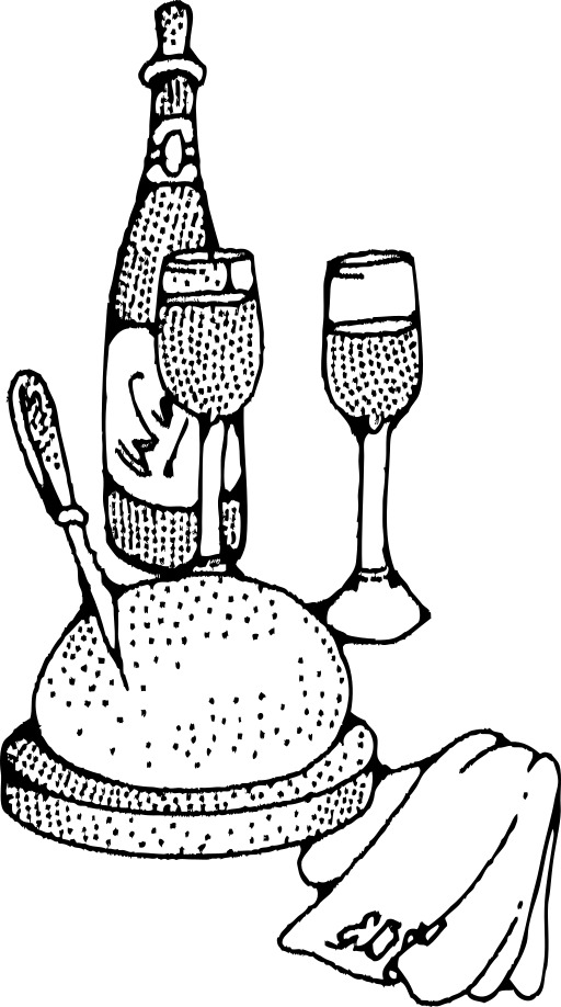 Bottle Of Wine And A Plate Of 음식