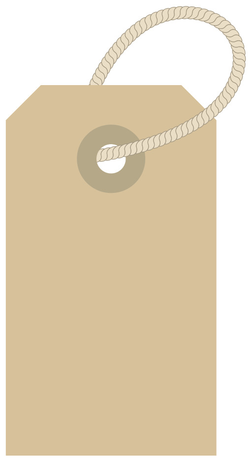 Brown Paper Bag With A Rope  중 하나