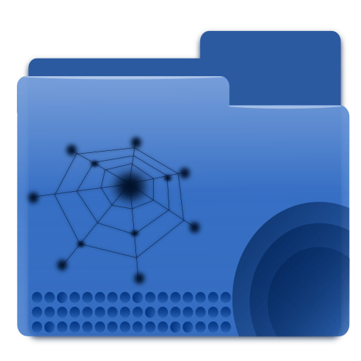 폴더 With A Blue Cover And A White Background