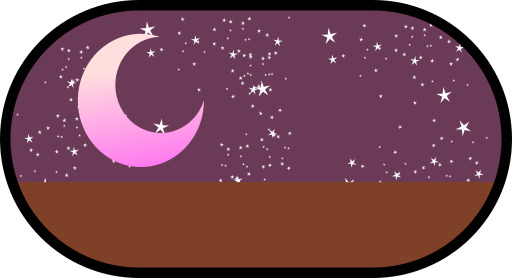 Glass Jar With A Crescent And Stars In The Sky로