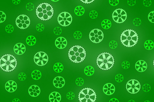 그린 Background With Gears And Gears