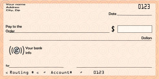 Image Of A Check Card
