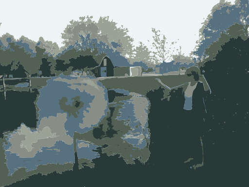 Painting Of A House In The Woods