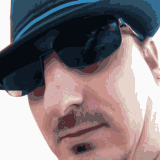 페인팅 Of A Man Wearing Sunglasses And A Hat