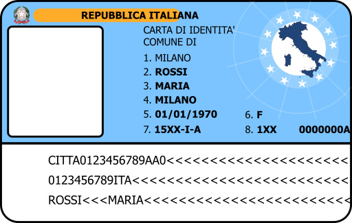 여권 Card With A Map Of Croatia On It