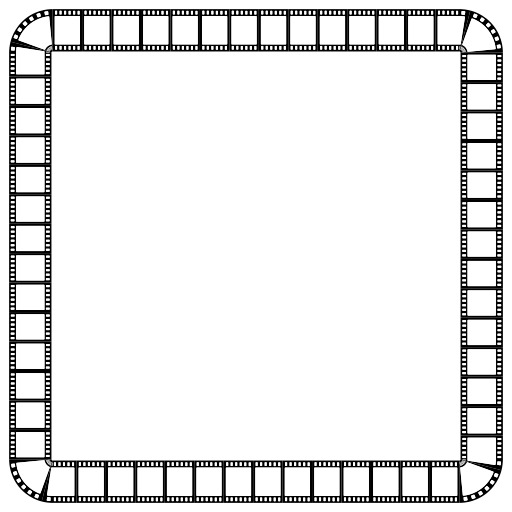 스퀘어 프레임 With A Film Strip Pattern