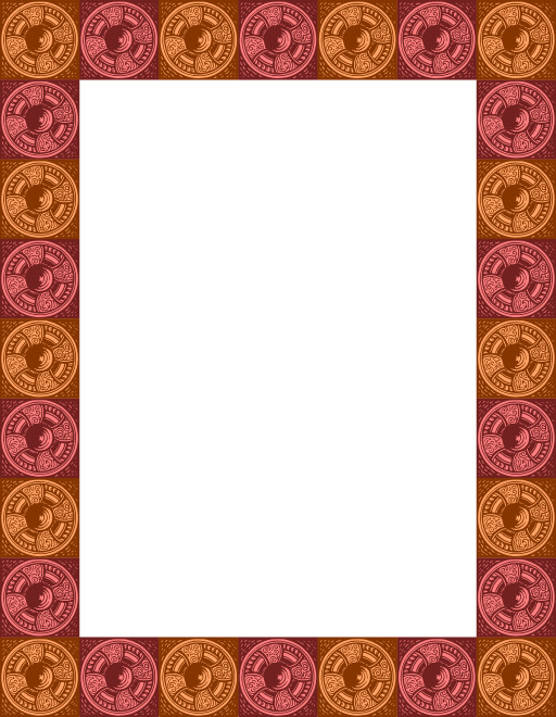 Square Frame With A Pattern Of 코인
