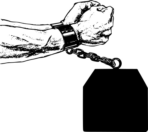 블랙 And White A Hand Holding A Black Box