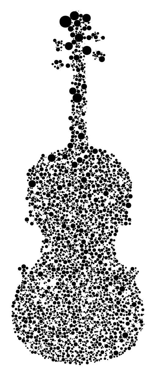 Black And White Image Of A Guitar