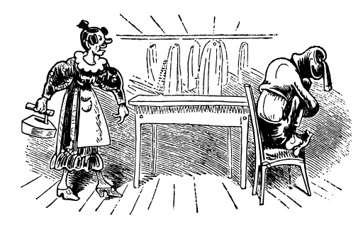 만화 A Man And Woman Sitting At A Table 2