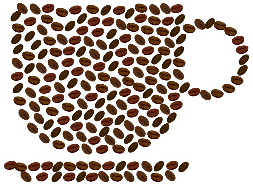 커피 Beans In A Cup