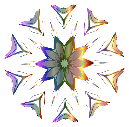 화려한 꽃 With Many Petals In The Center 4