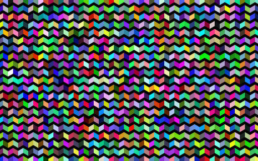Colorful Pattern With A Zigy Effect