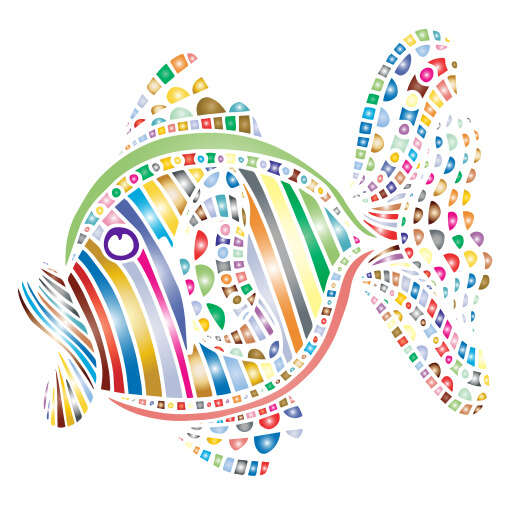 Colorful Turtle Made Up Of Many Different Colors And Shapes 3