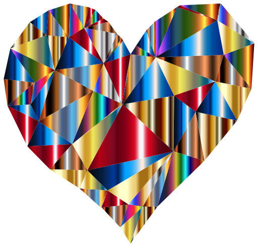 Heart Made Up Of Many Different Colors 23