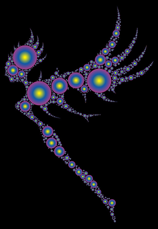 이미지 Of A Molecule With Many Different Colored Dots