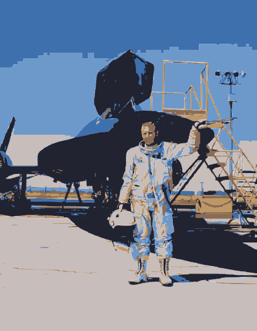 맨 스탠딩 In Front Of A Plane