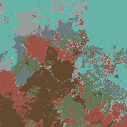 지도 Showing The Extent Of The Area In Red And Green 2