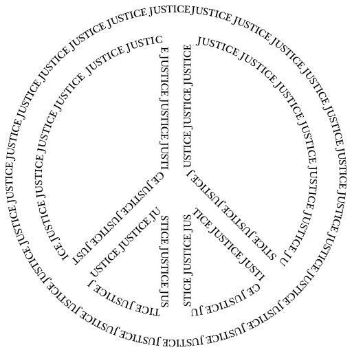 평화 Sign With The Word Peace Written In Different Languages