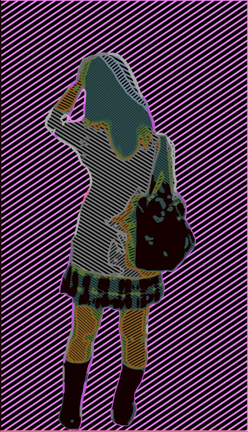 Silhouette Of A Man With A Backpack On His Back