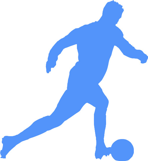 Silhouette Of A Soccer Player Kicking The Ball에 대하여